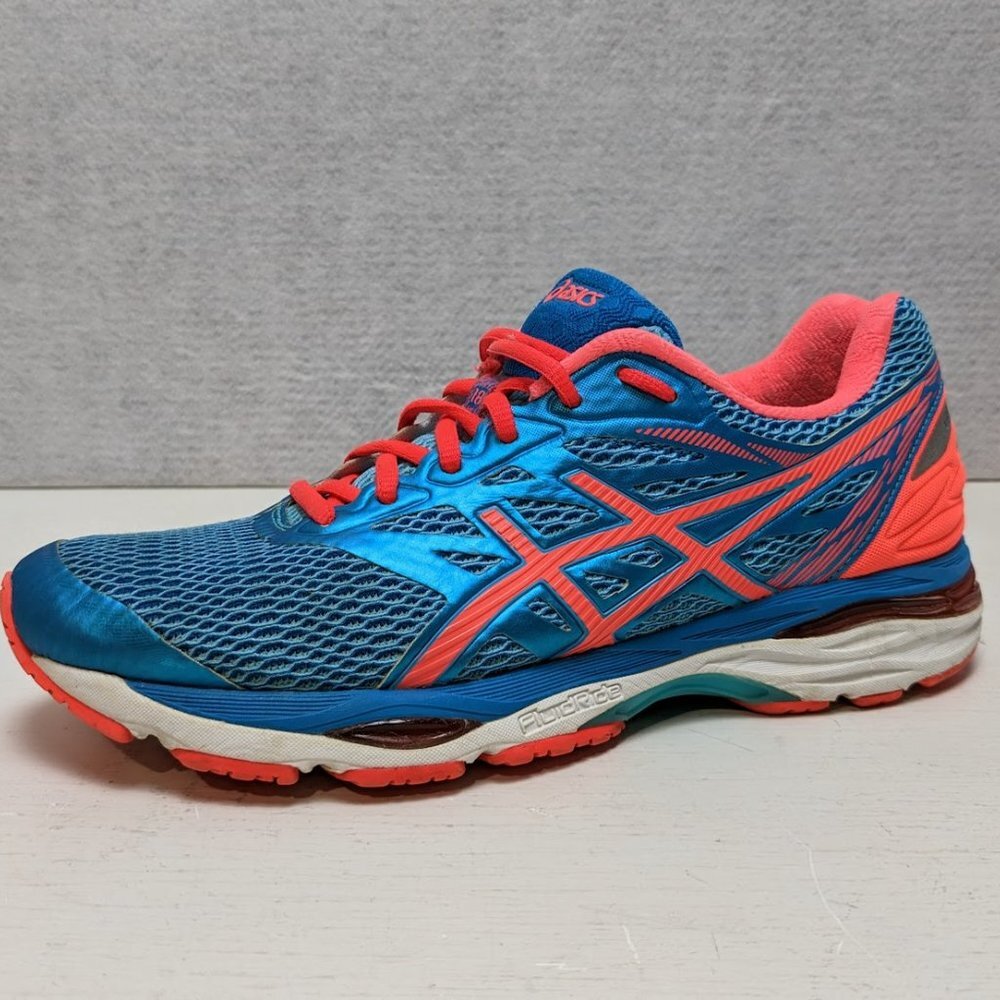 Asics Gel-Cumulus 18 Women Size 9 Aquarium FlashCoral BlueJewel Woman Sneaker
